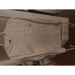 VANs - long sleeve t-shirt - white mens M